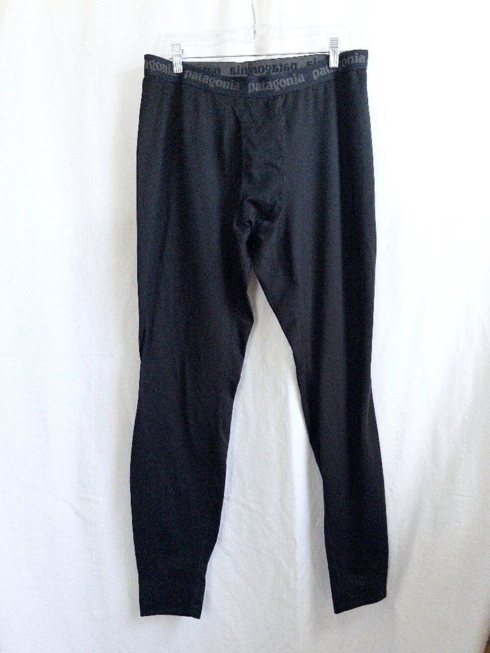 Patagonia Midweight Baselayer Capilene Pull On Pants Mens XL Black Outdoor Cold